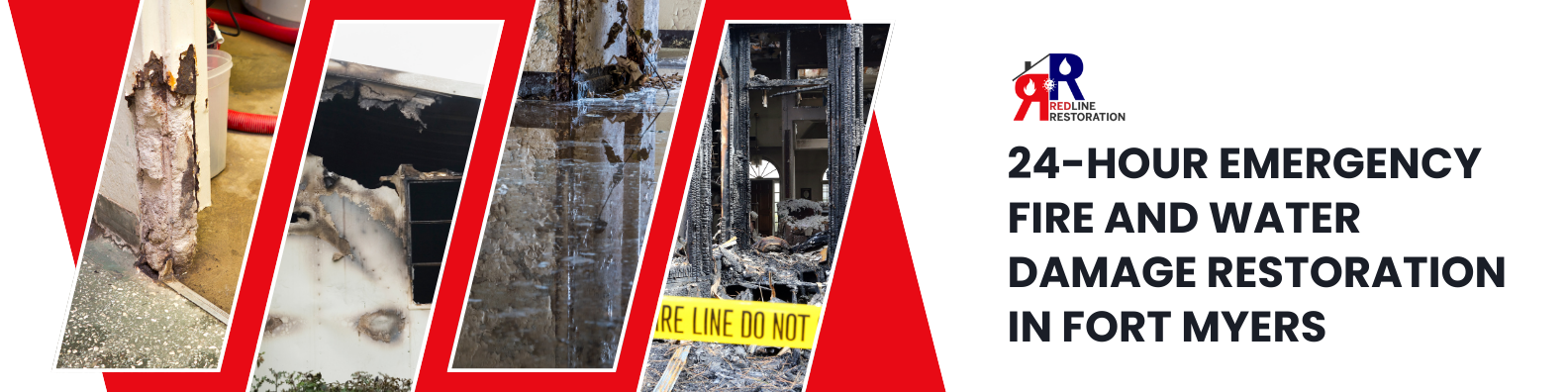 Graphic representing 24-hour fire and smoke damage services in South Florida.