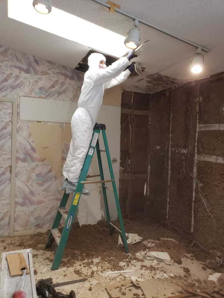 Redline Restoration crew handling structural damage cleanup