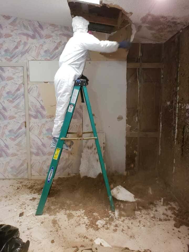 team working on major property restoration project South Florida