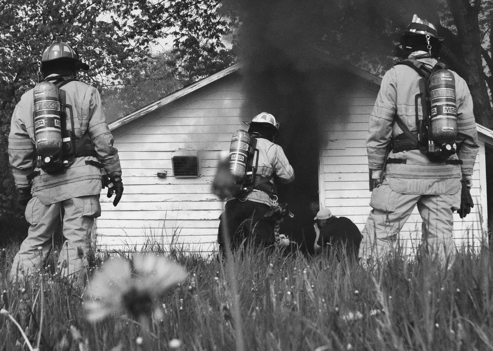 Home fire scene demonstrating the destruction that requires professional restoration