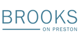 "BROOKS ON PRESTON" text logo in teal. Underlined "BROOKS," with "ON PRESTON" below.