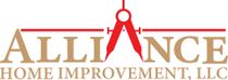 Alliance Home Improvement logo with compass graphic in red.
