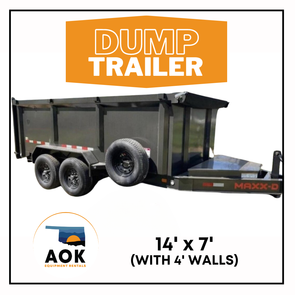 14 FT BY 7FT DUMP TRAILER