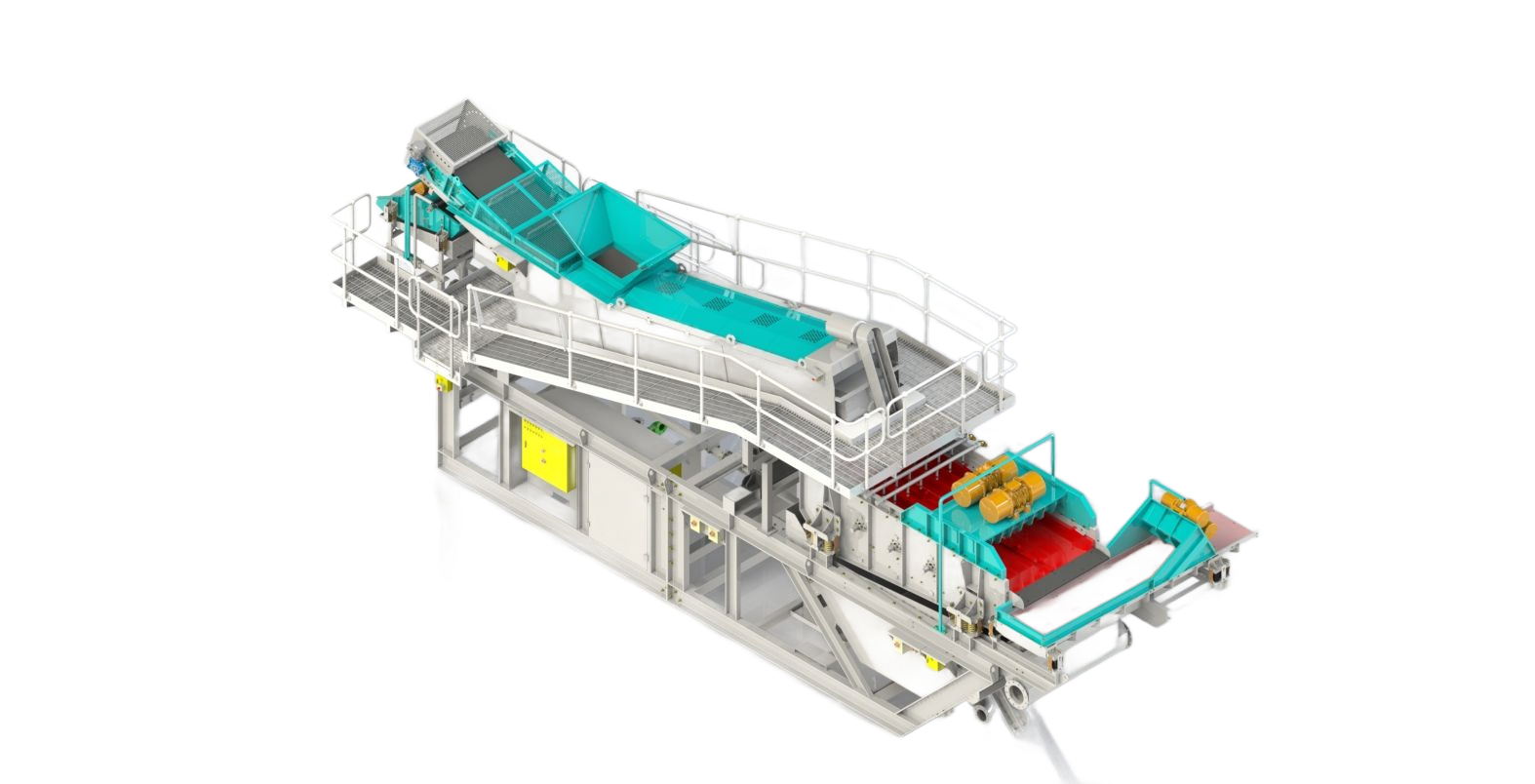 Render of a Vibraplant Screening system