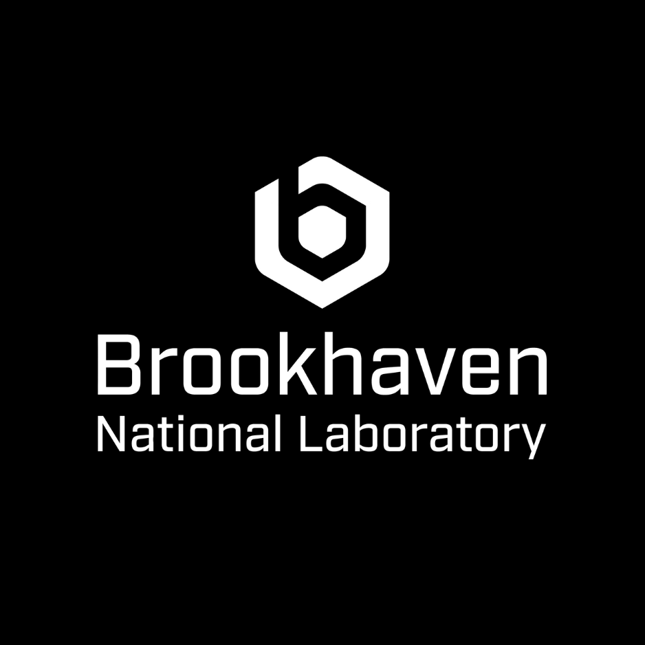 Brookhaven National Laboratory logo in white on a black background