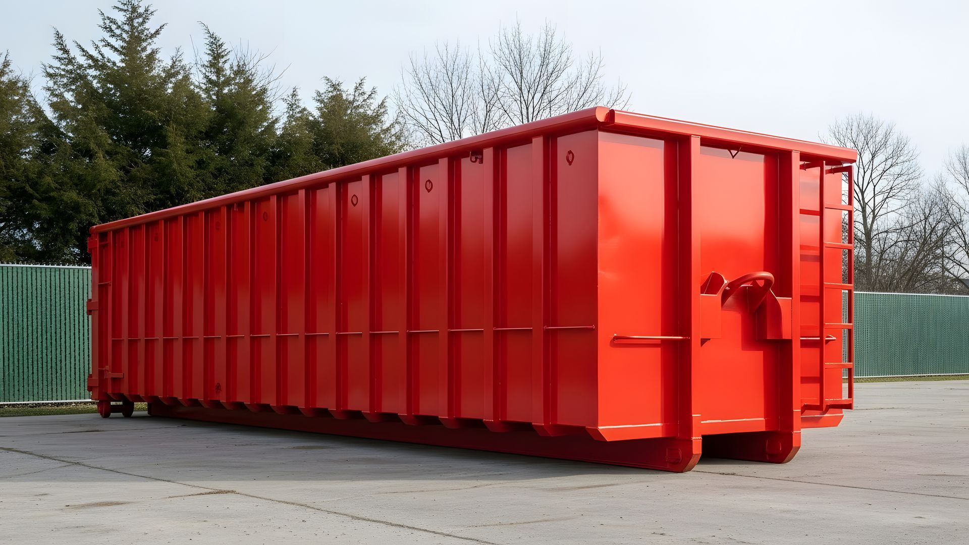 10 yard dumpster rental service providing waste disposal solution for renovation projects.