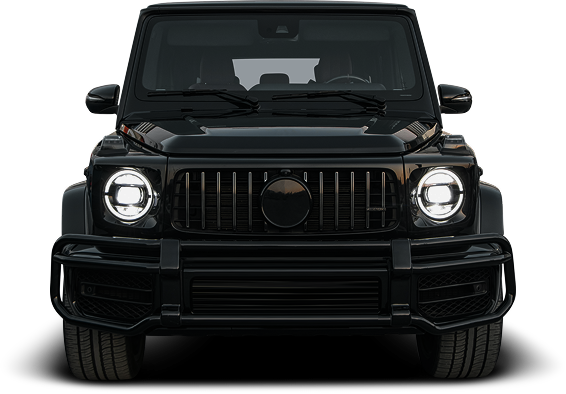 Front view of a black Mercedes-Benz G-Class | Kelly Automotive