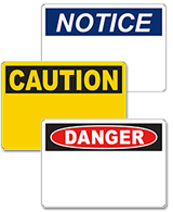 Blank Warning Signs