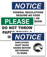 Cleanliness Signs