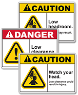 Clearance Signs