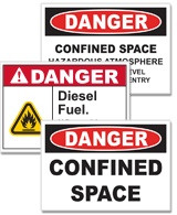 Confined Space Signs