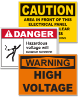 High Voltage Signs