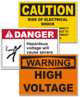 High Voltage Signs