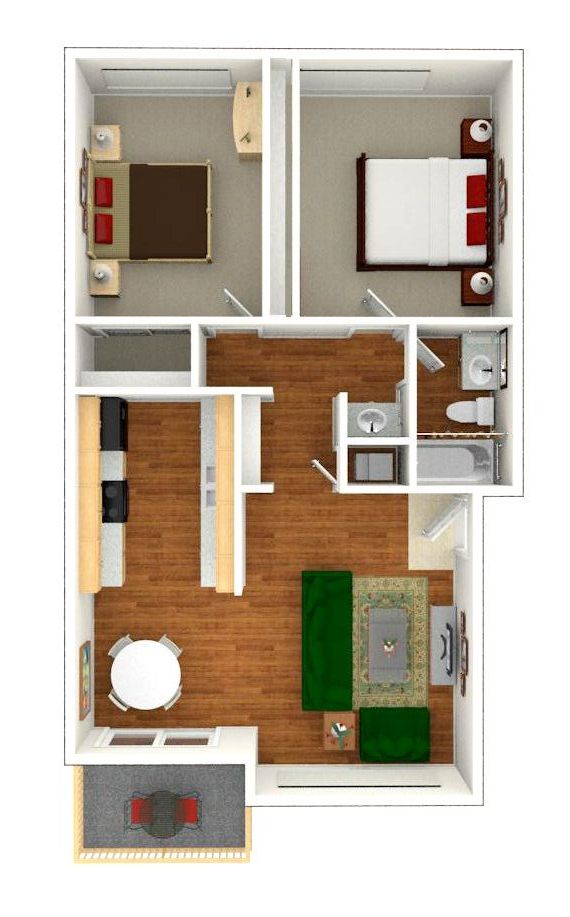 2 Bed | 1 Bath