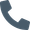 Ein blaues Telefonsymbol auf weißem Hintergrund.