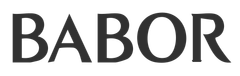 Das wort babor ist in schwarzen buchstaben auf weißem hintergrund geschrieben.