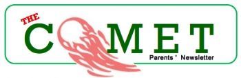 A logo for the comet parents ' newsletter