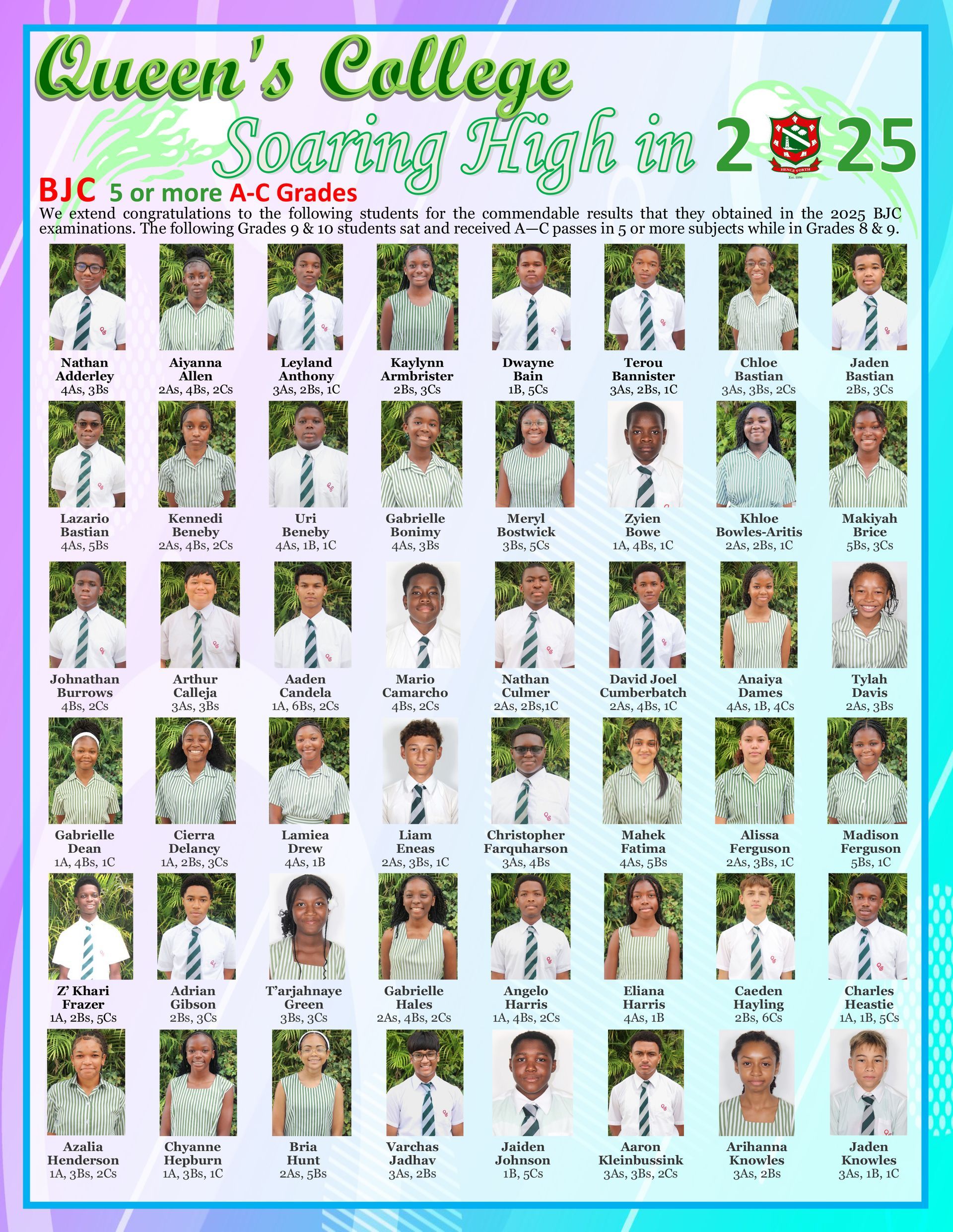 A green poster with the year 2024 on it