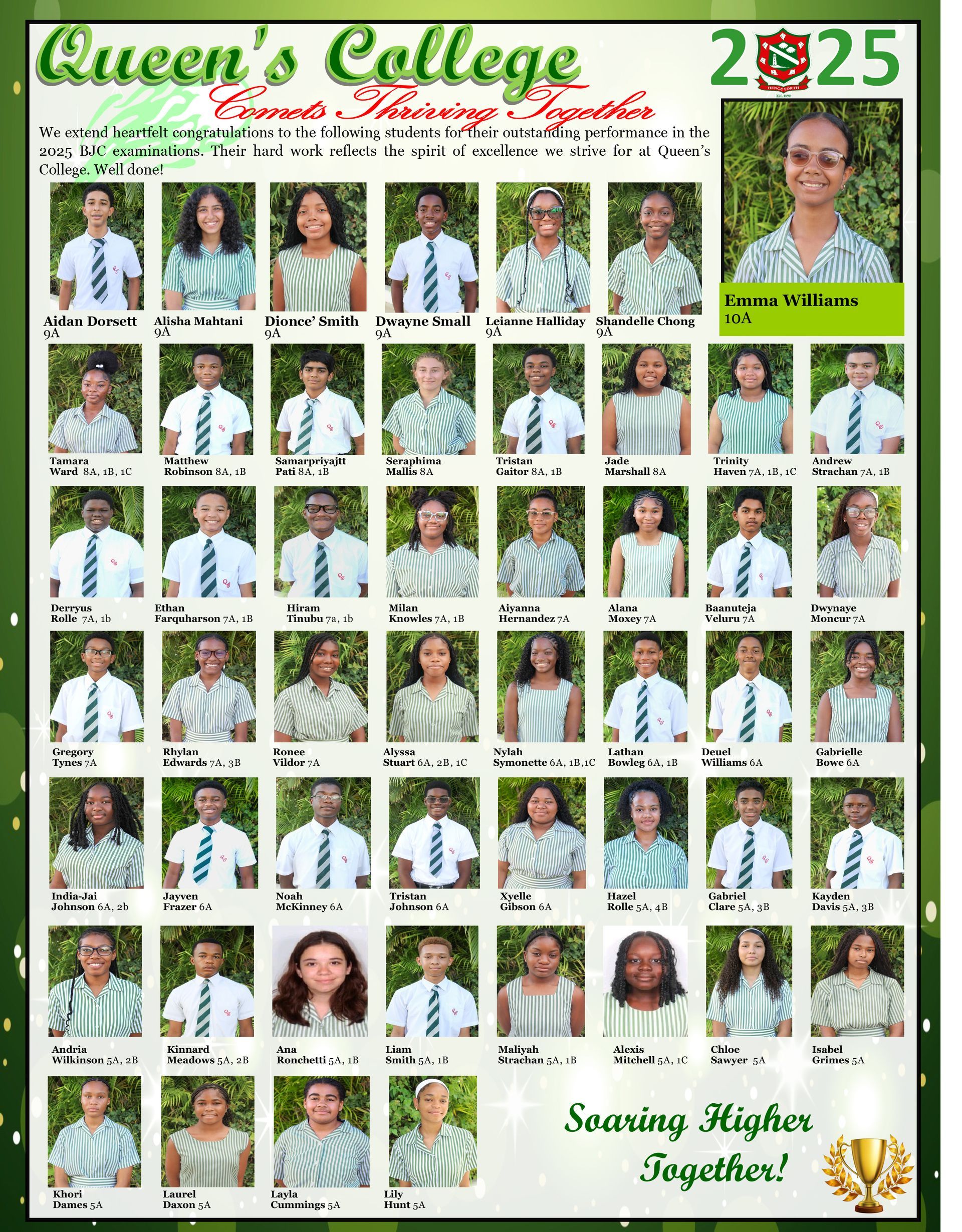 A green poster with the year 2024 on it