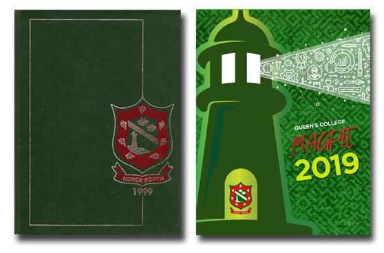 A green book with a lighthouse and the year 2019 on it
