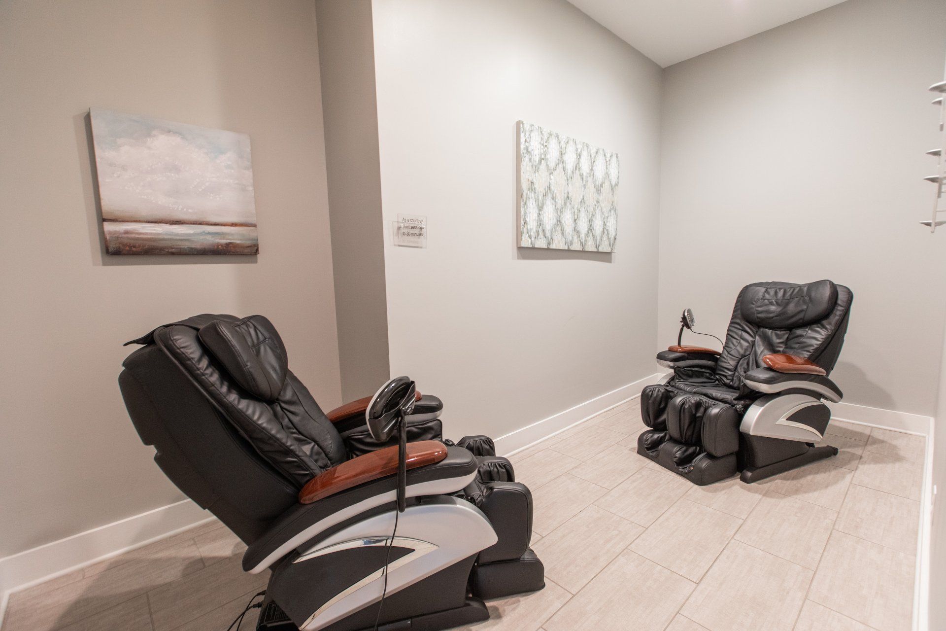 Community massage chairs