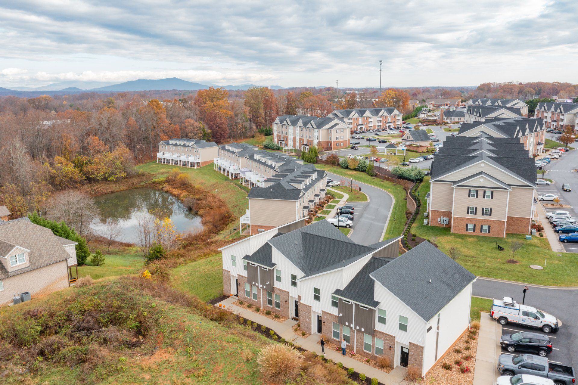 Aerial view of complex
