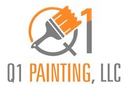 Q1 Painting, LLC logo with orange and gray paintbrush icon and text