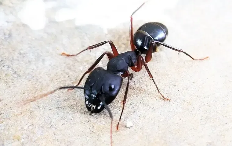 carpenter ant on wood