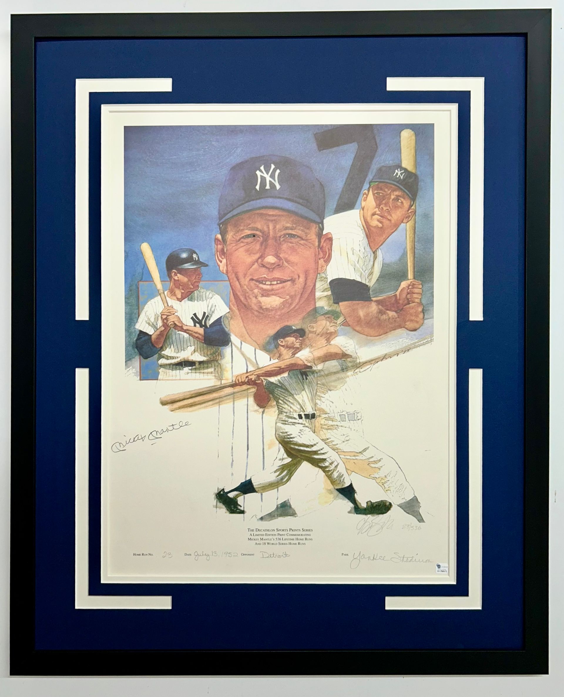 Baseball Legends Framed Tribute Print