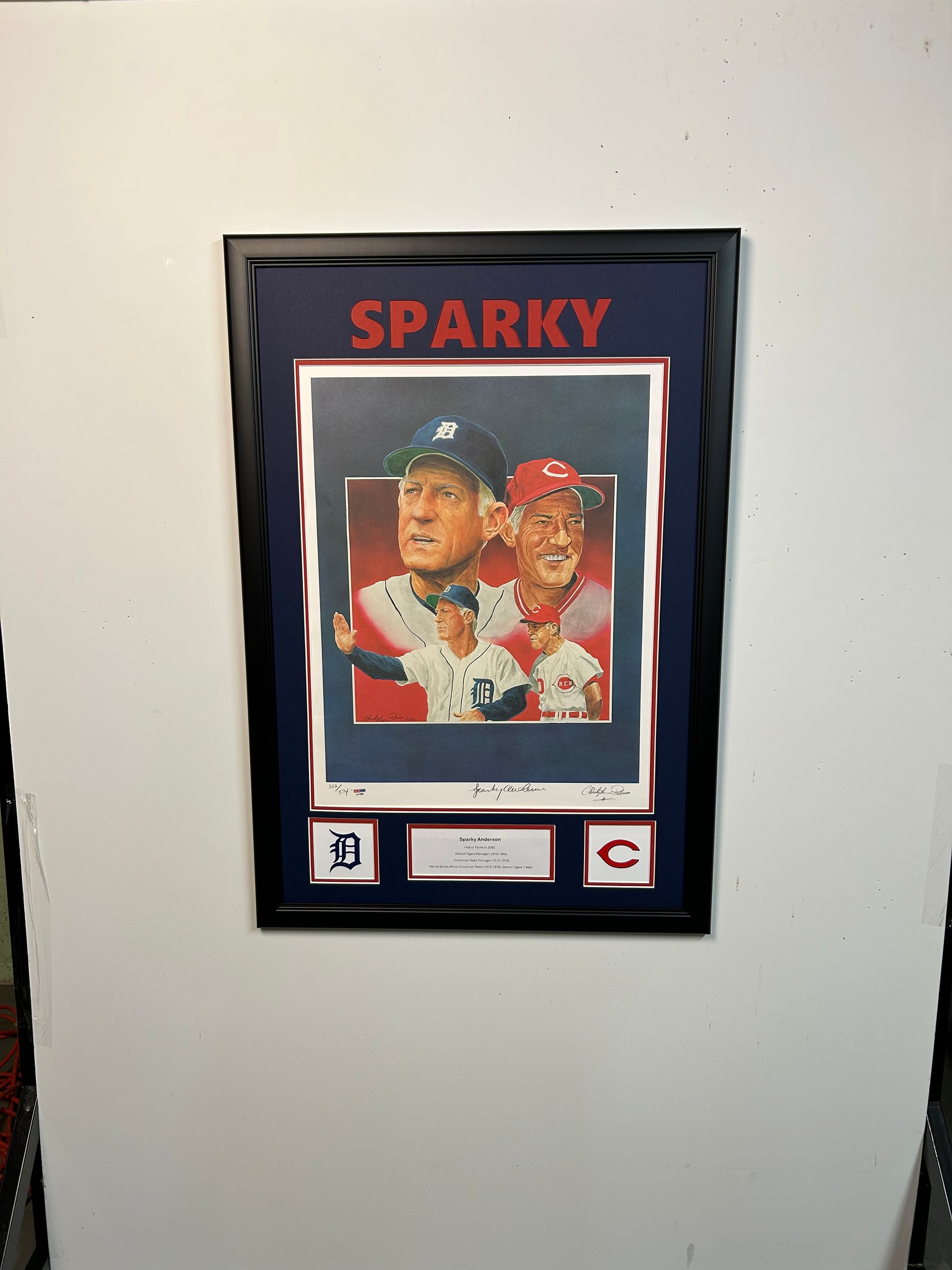 Sparky Anderson Framed Tribute Print