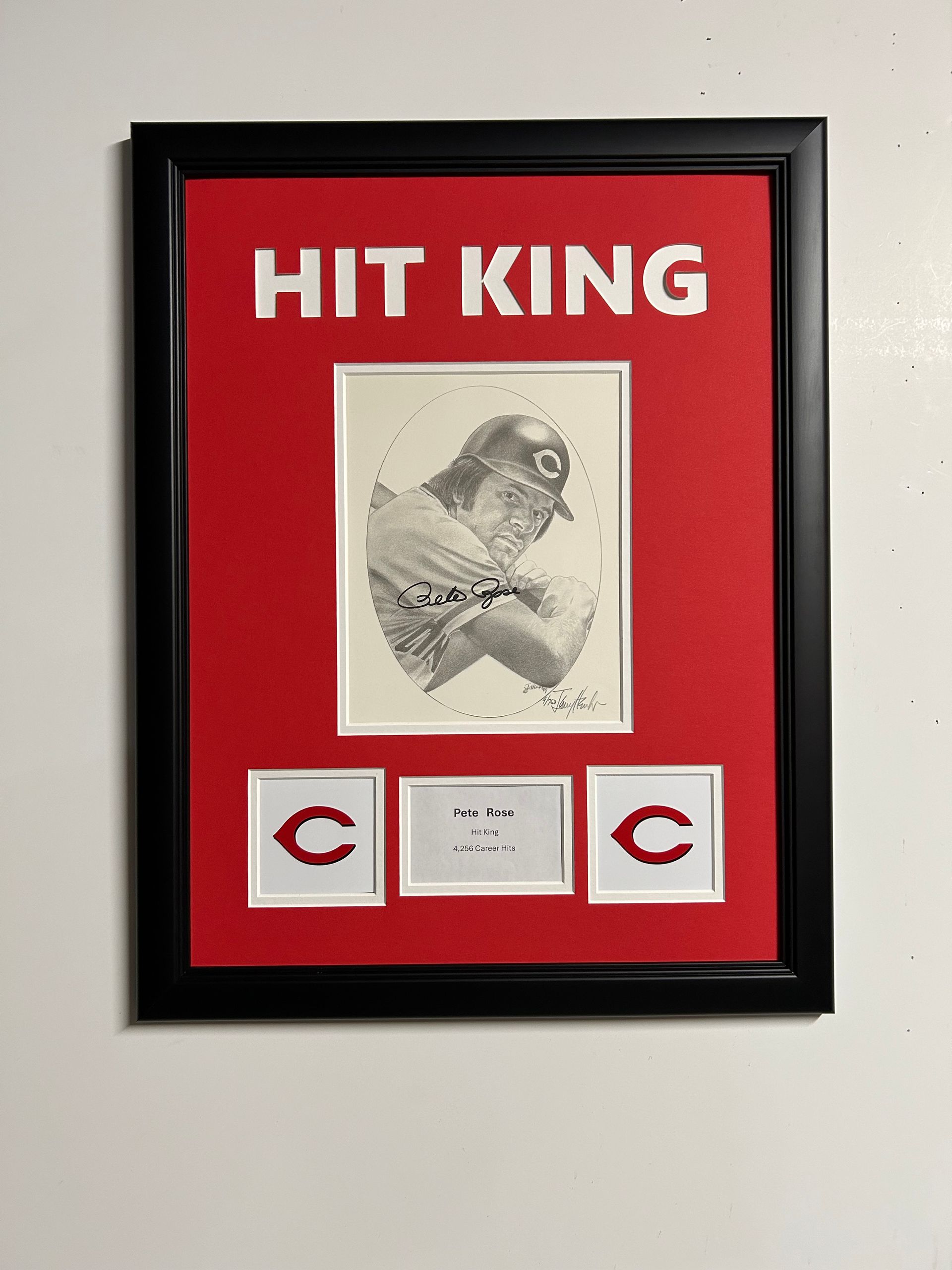 Pete Rose Hit King Framed Tribute