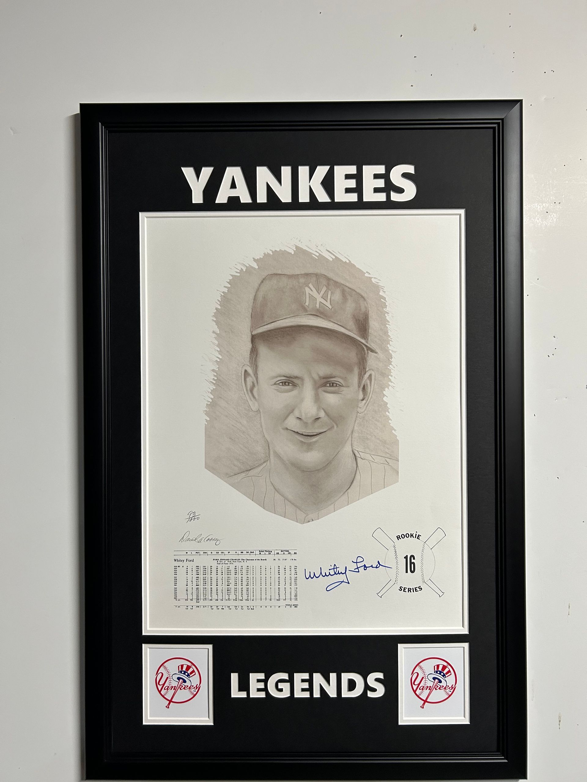 Whitey Ford Yankees Legends Portrait