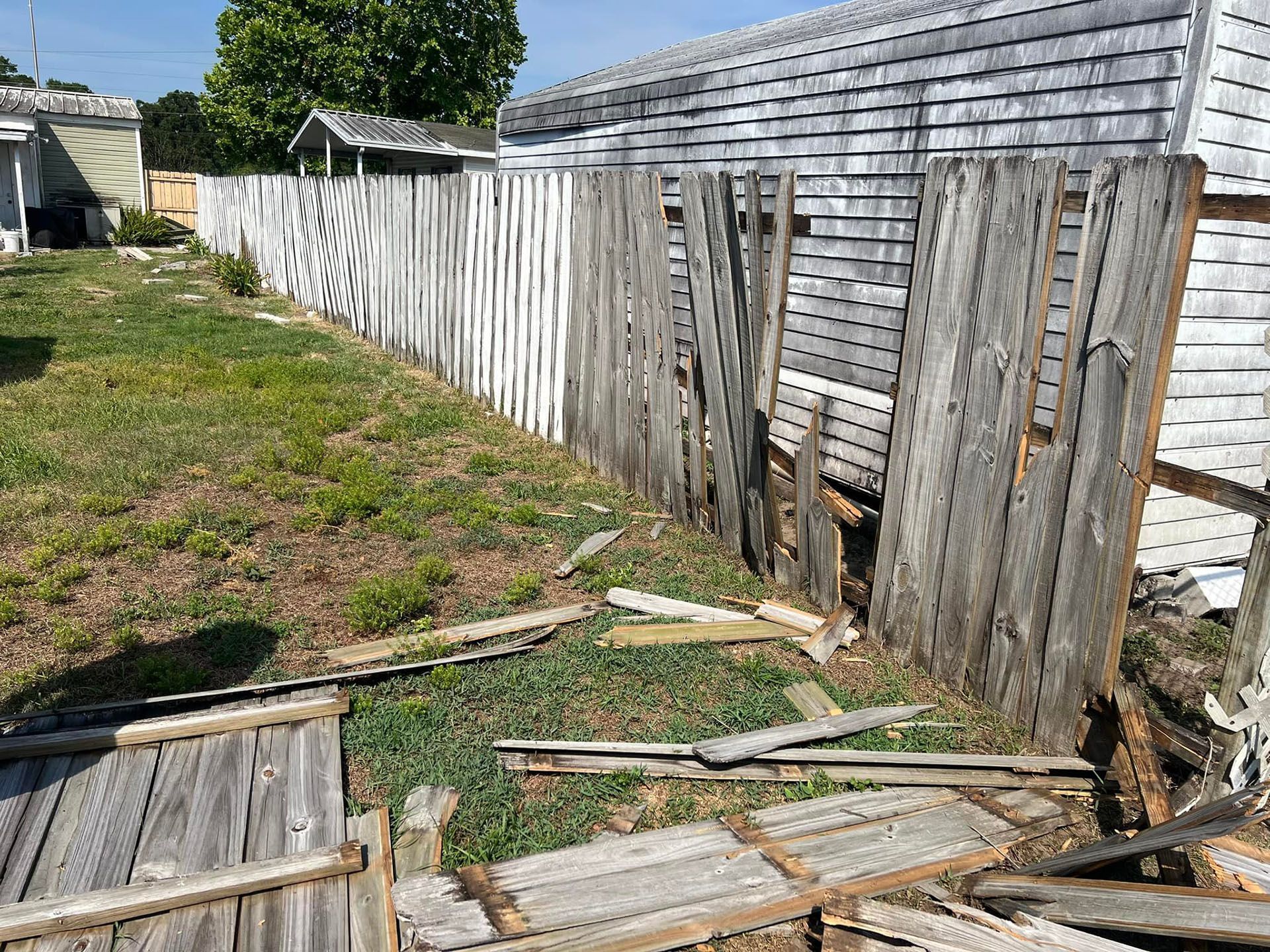 Fence Replacement - Before