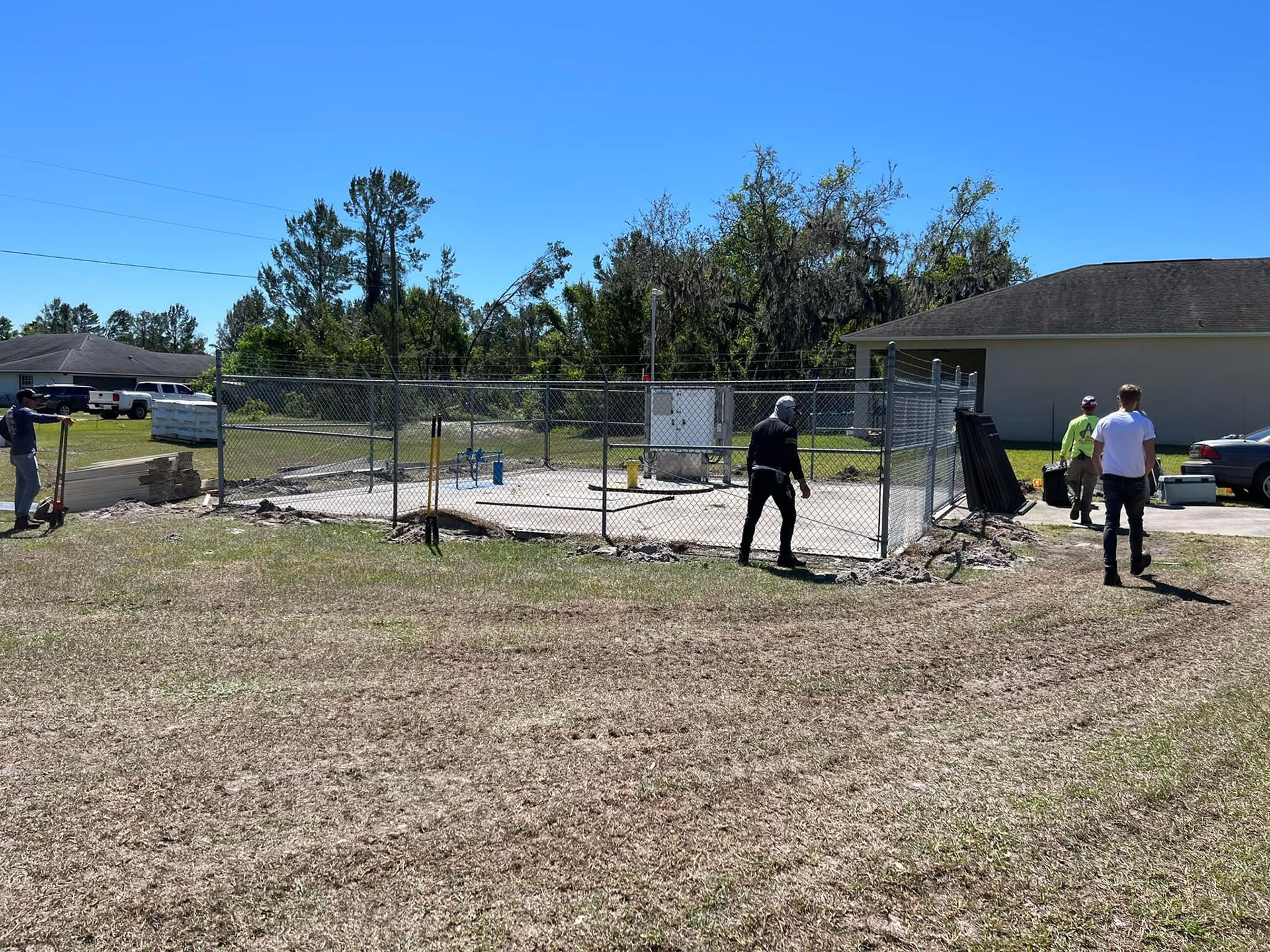 Chain Link Fencing Installation