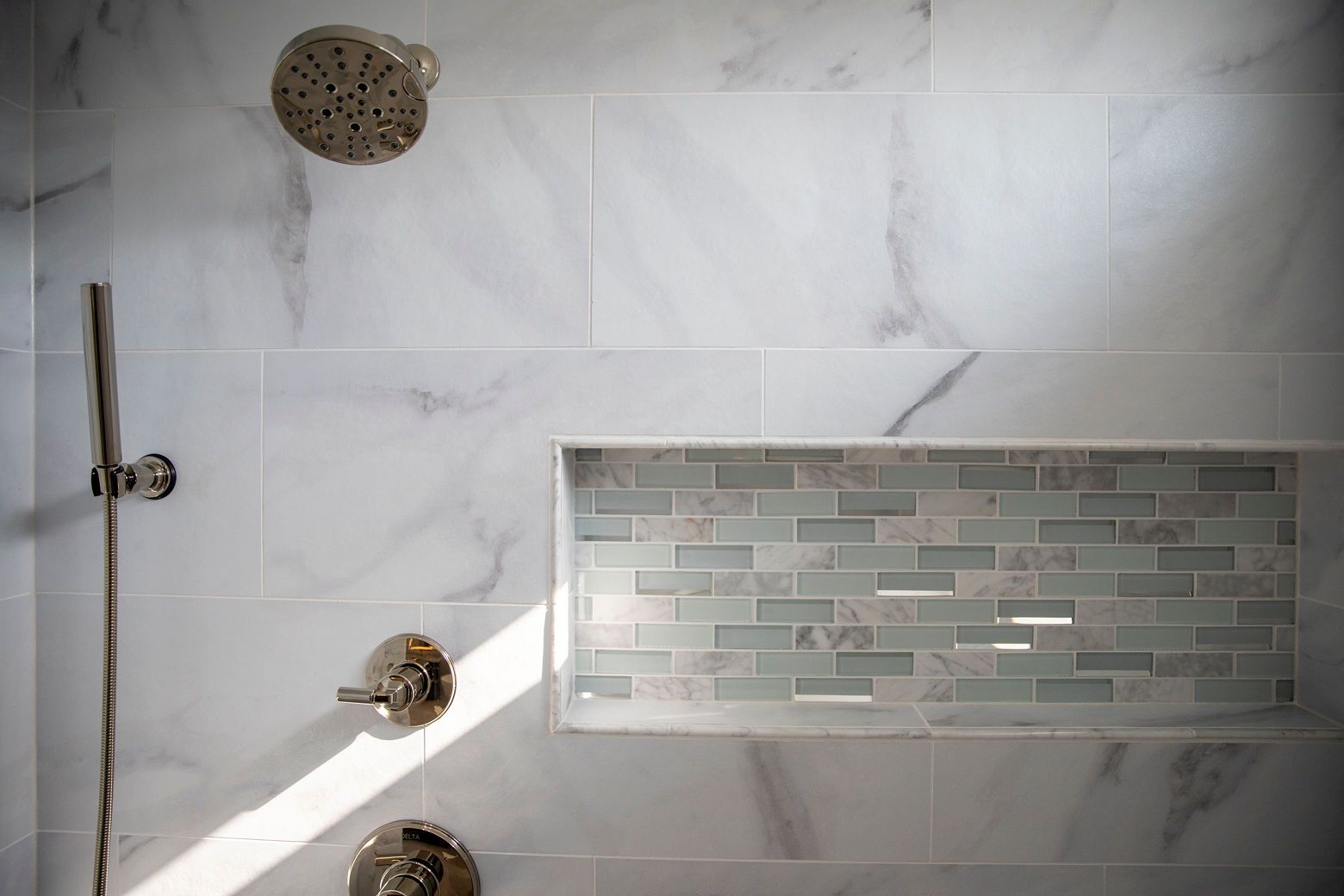 Shower Tile Replacement and System Upgrade in Reisterstown MD.