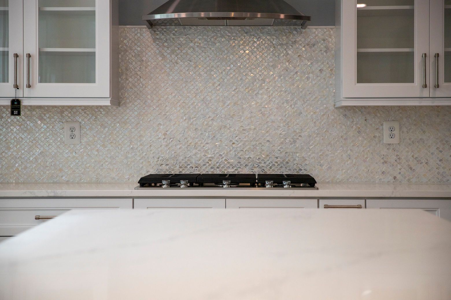 Custom Backsplash Tile Installation Reisterstown MD. Range Hood Replacement Service.