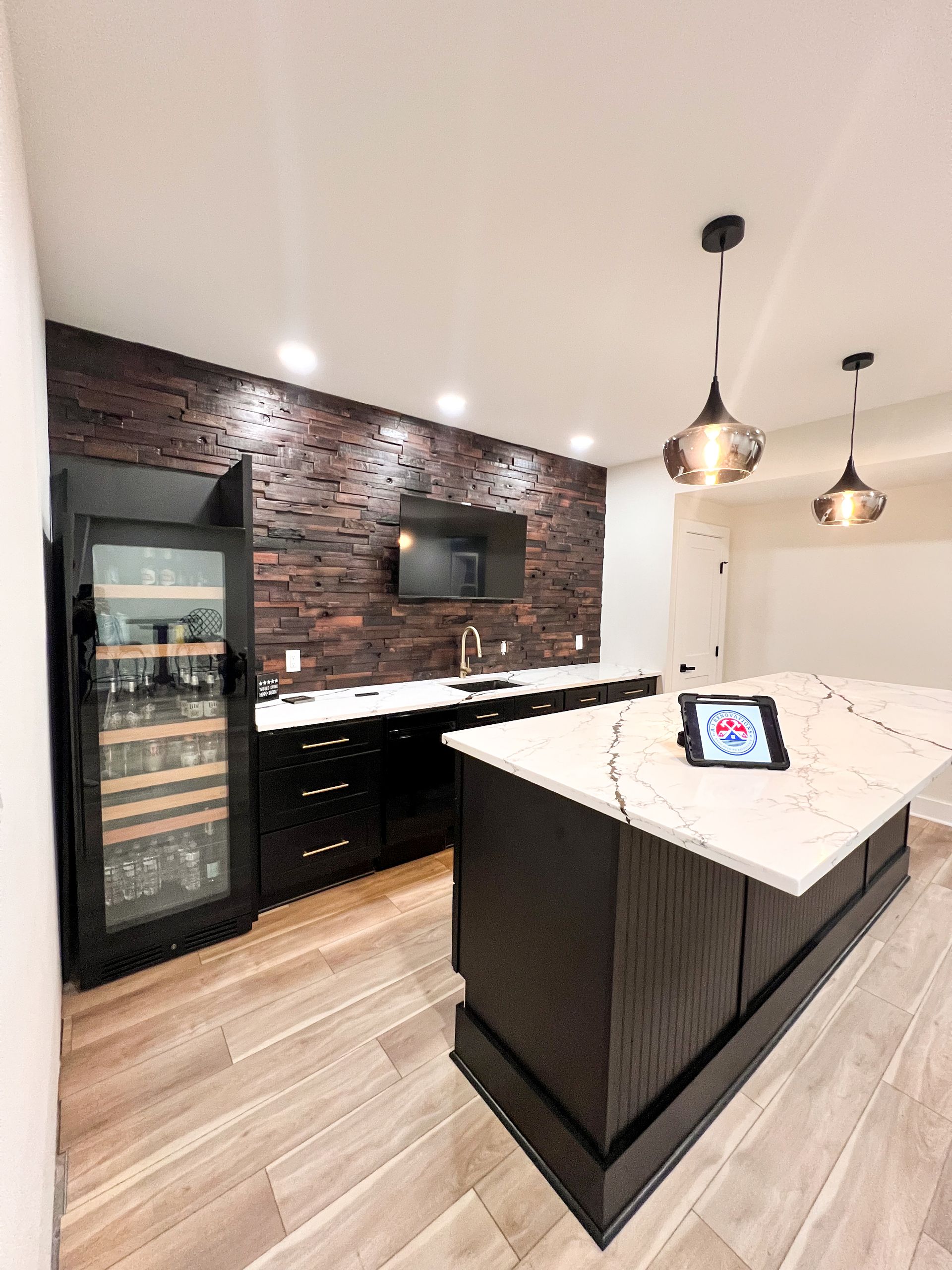 Custom Basement Bar and Wet Bar Construction Fulton MD.