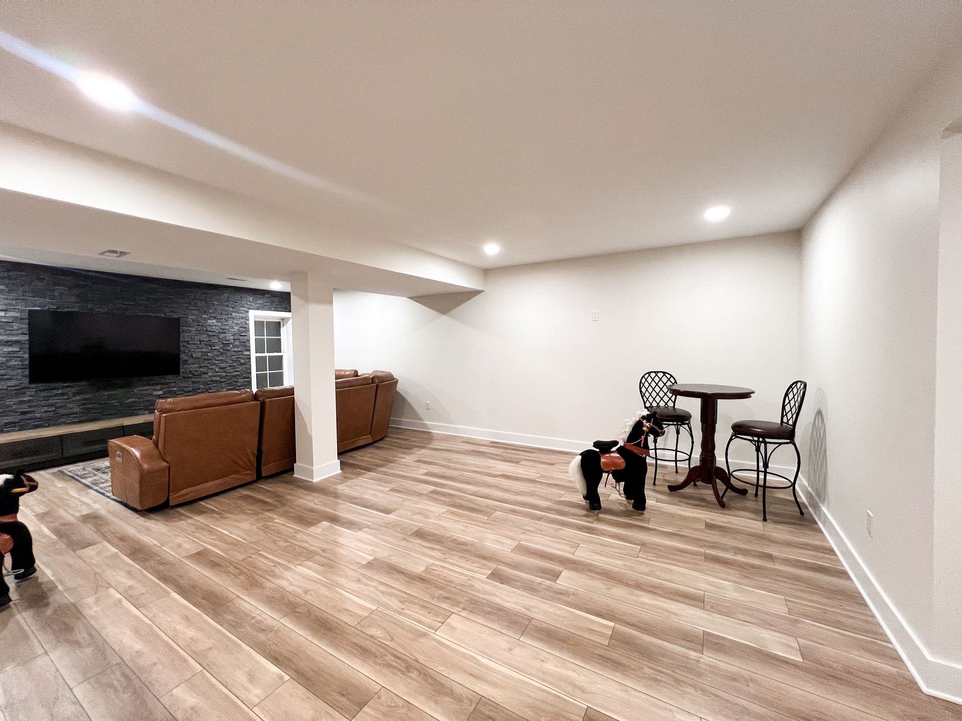 Building Legal Bedroom and Full Bathroom Addition in Fulton MD Basement.