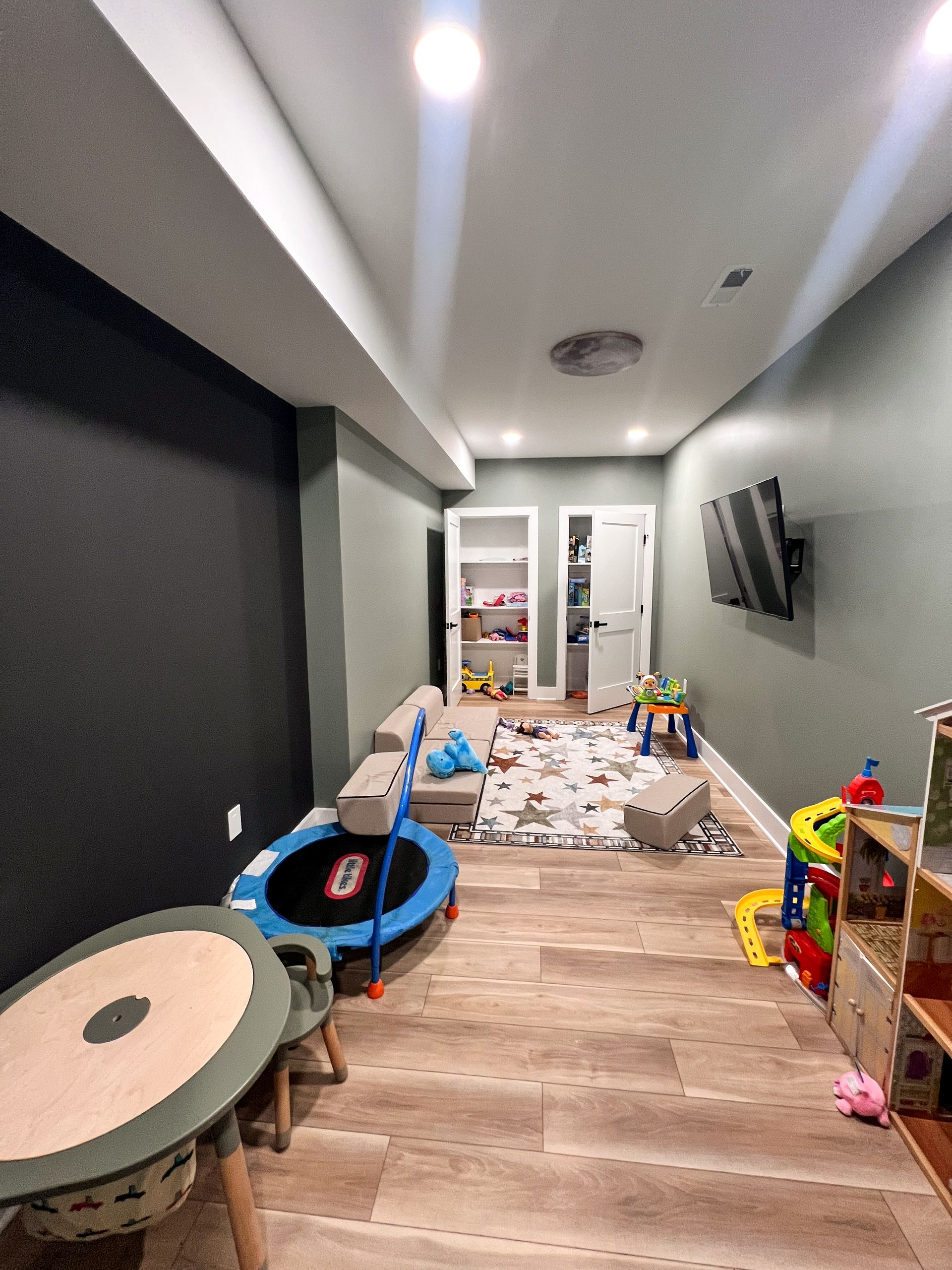 Basement Playroom Construction and Safety Upgrade in Fulton MD.