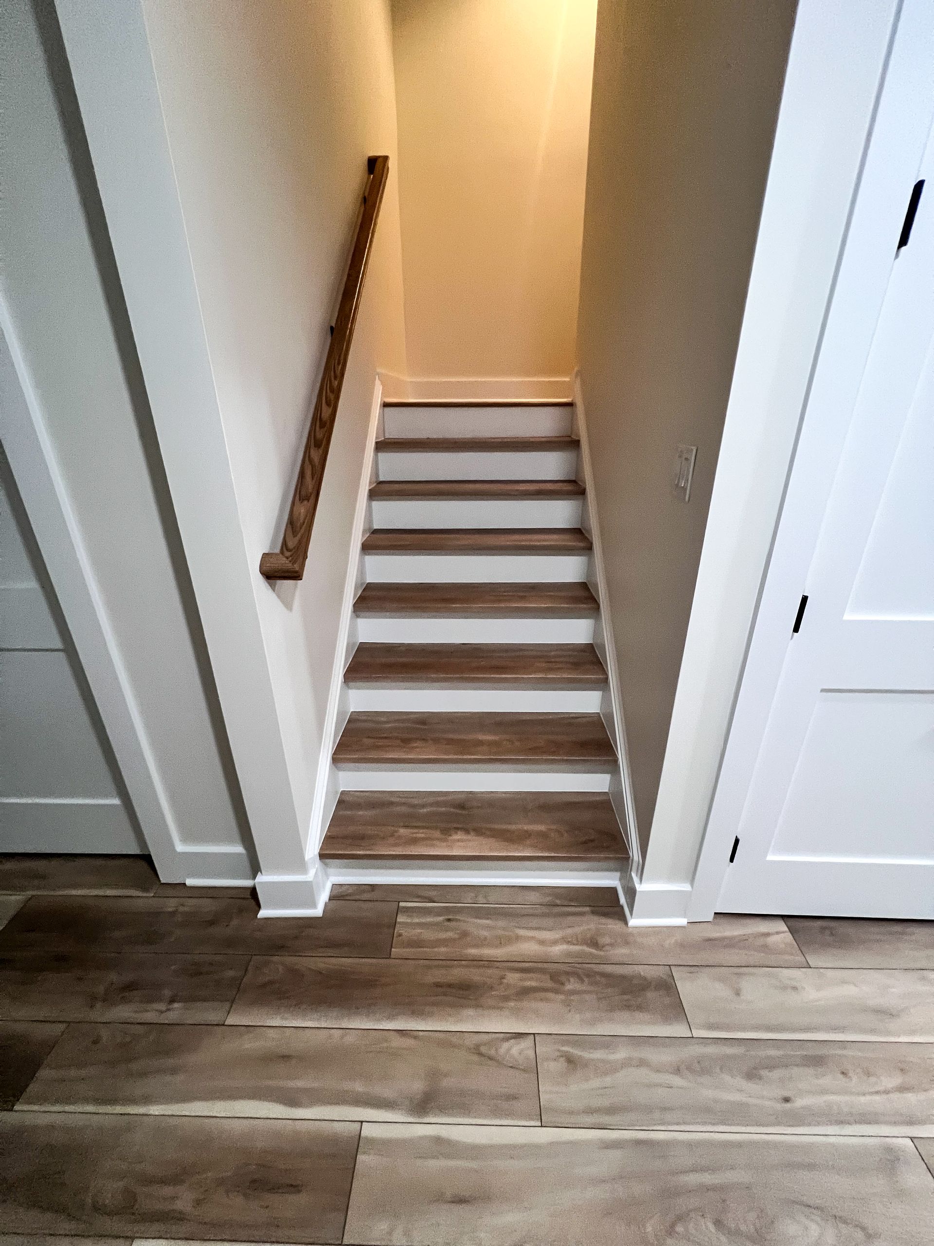 Building Closets and Custom Storage Under Stairs in Fulton MD Basement.