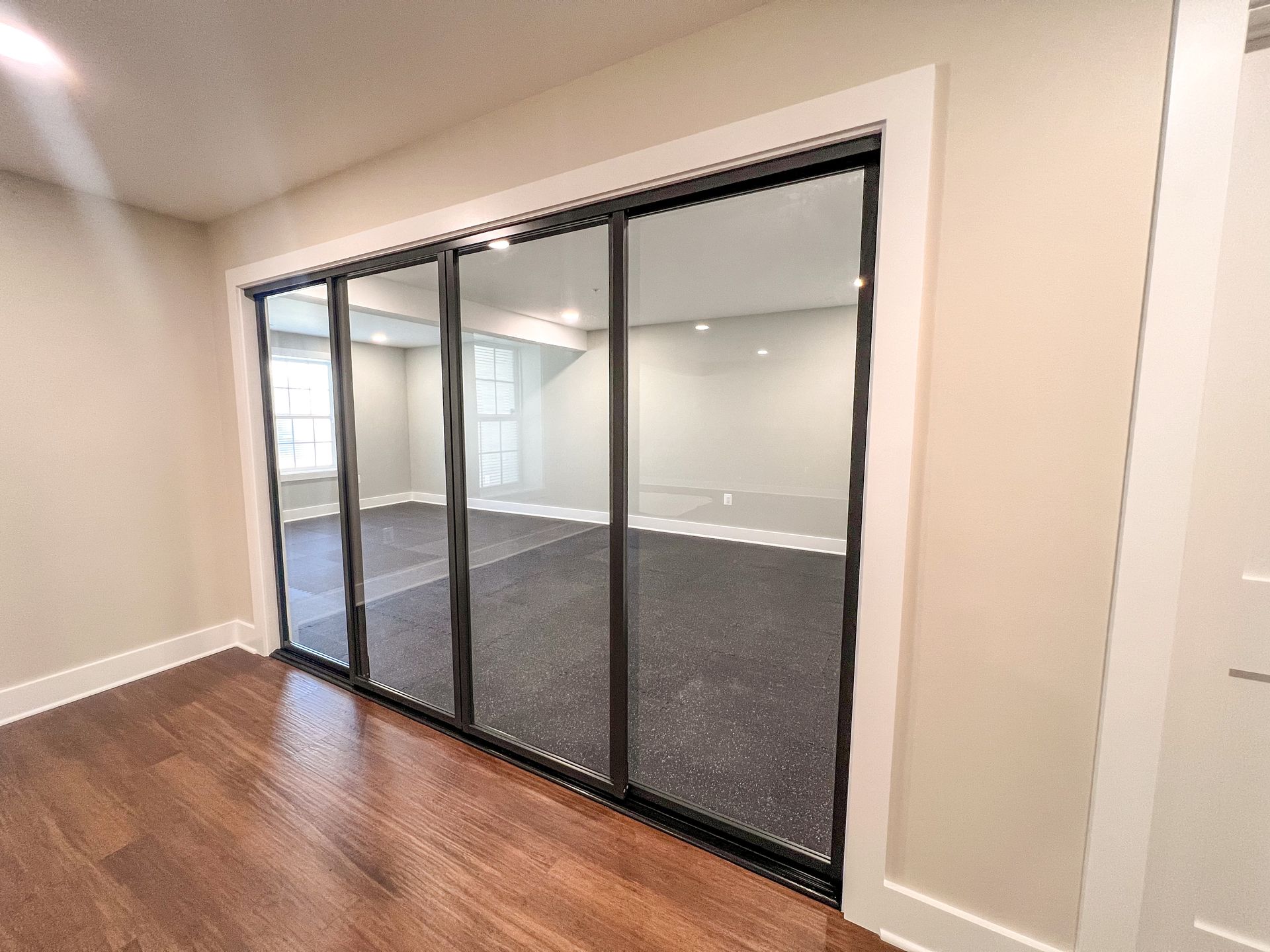 Creating Home Gym and Full Suite in Finished Basement Owings Mills MD.