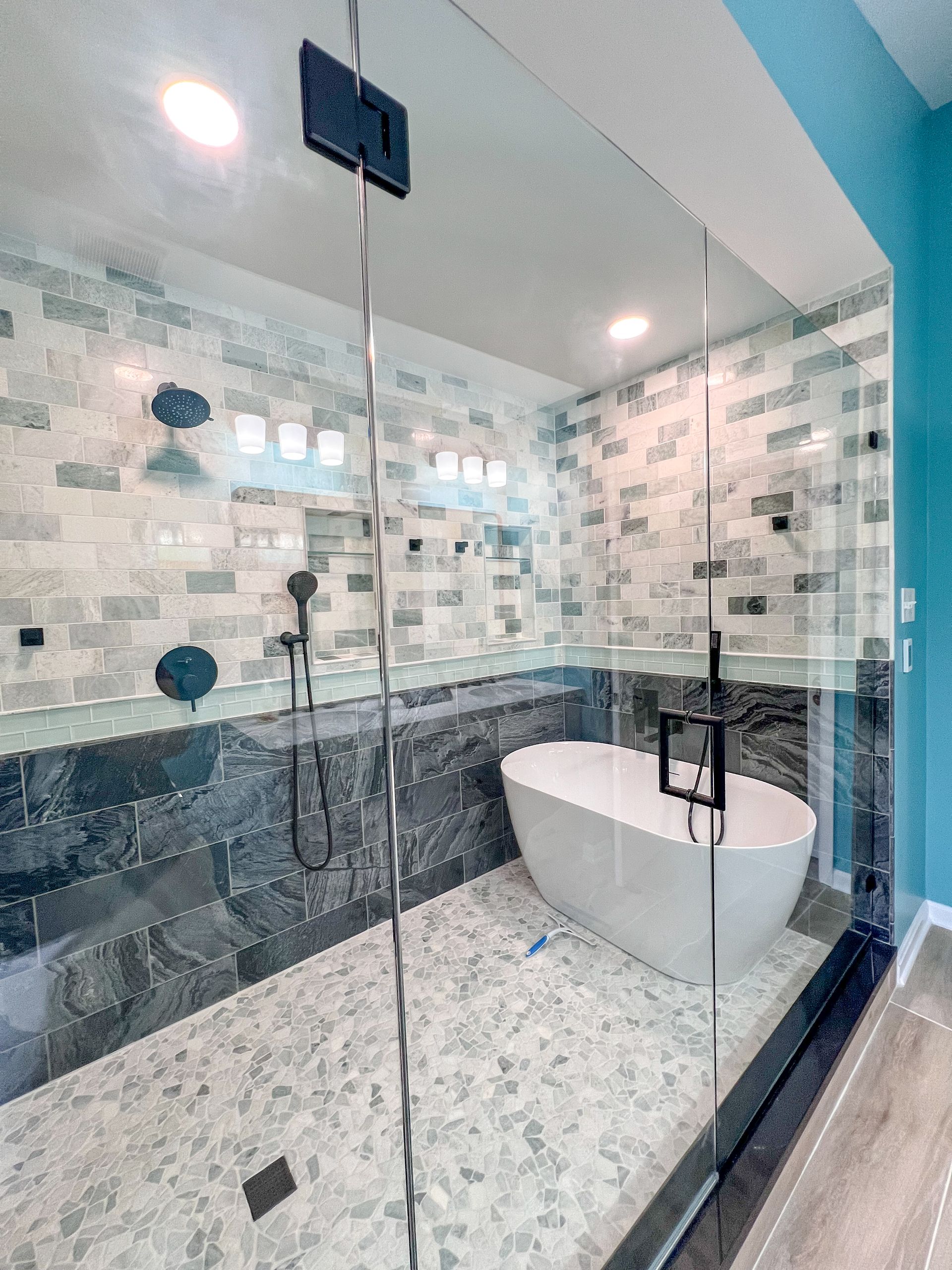 LED Mirror Conversion and Bathroom Lighting Installation Ellicott City MD.