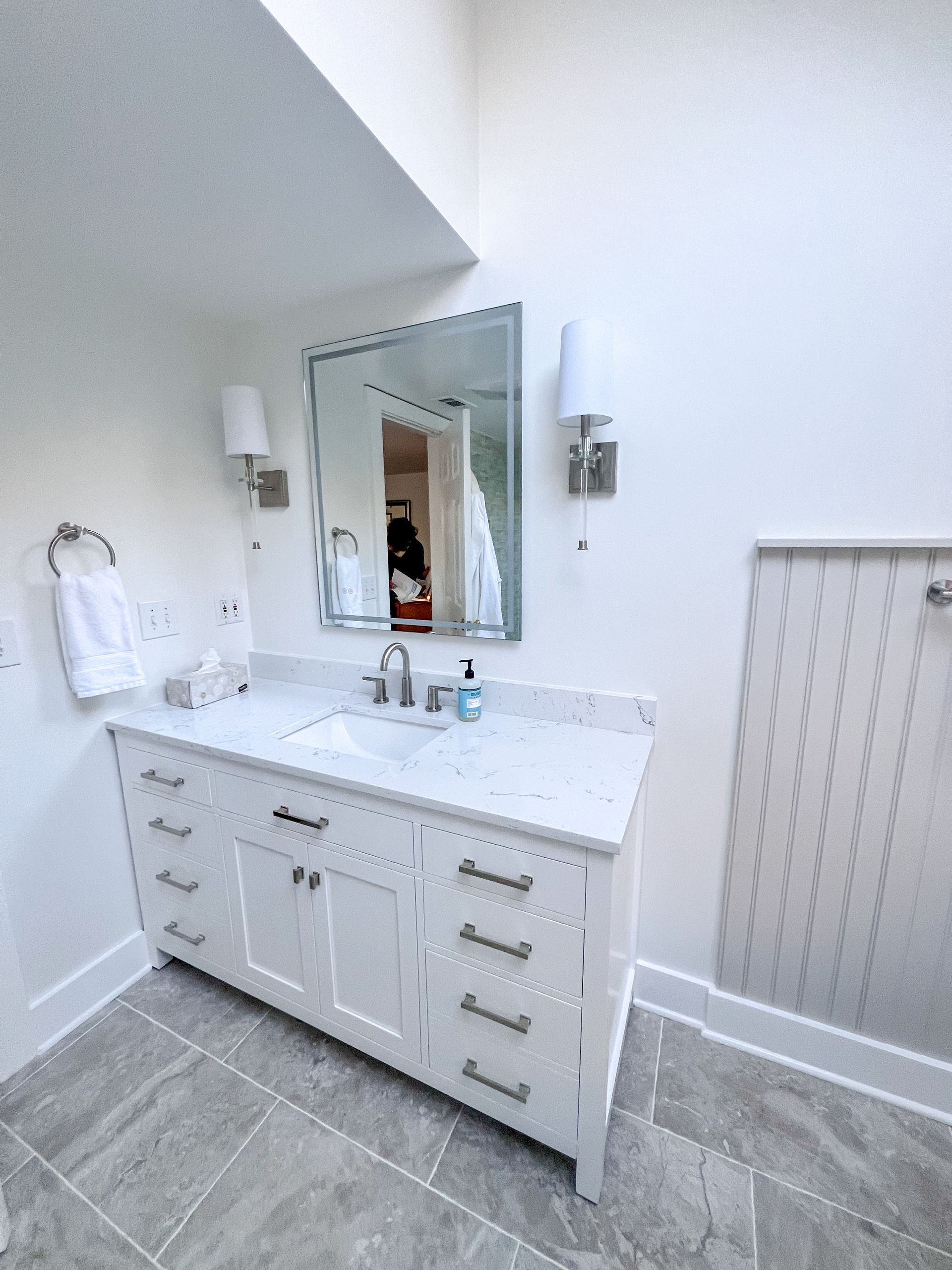 Vanity Installation and Wall-Mounted Faucet Owings Mills MD.