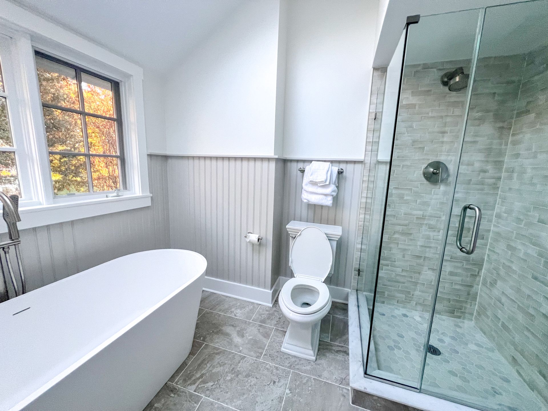 Luxury Spa Bathroom Renovation and Remodel in Owings Mills MD.