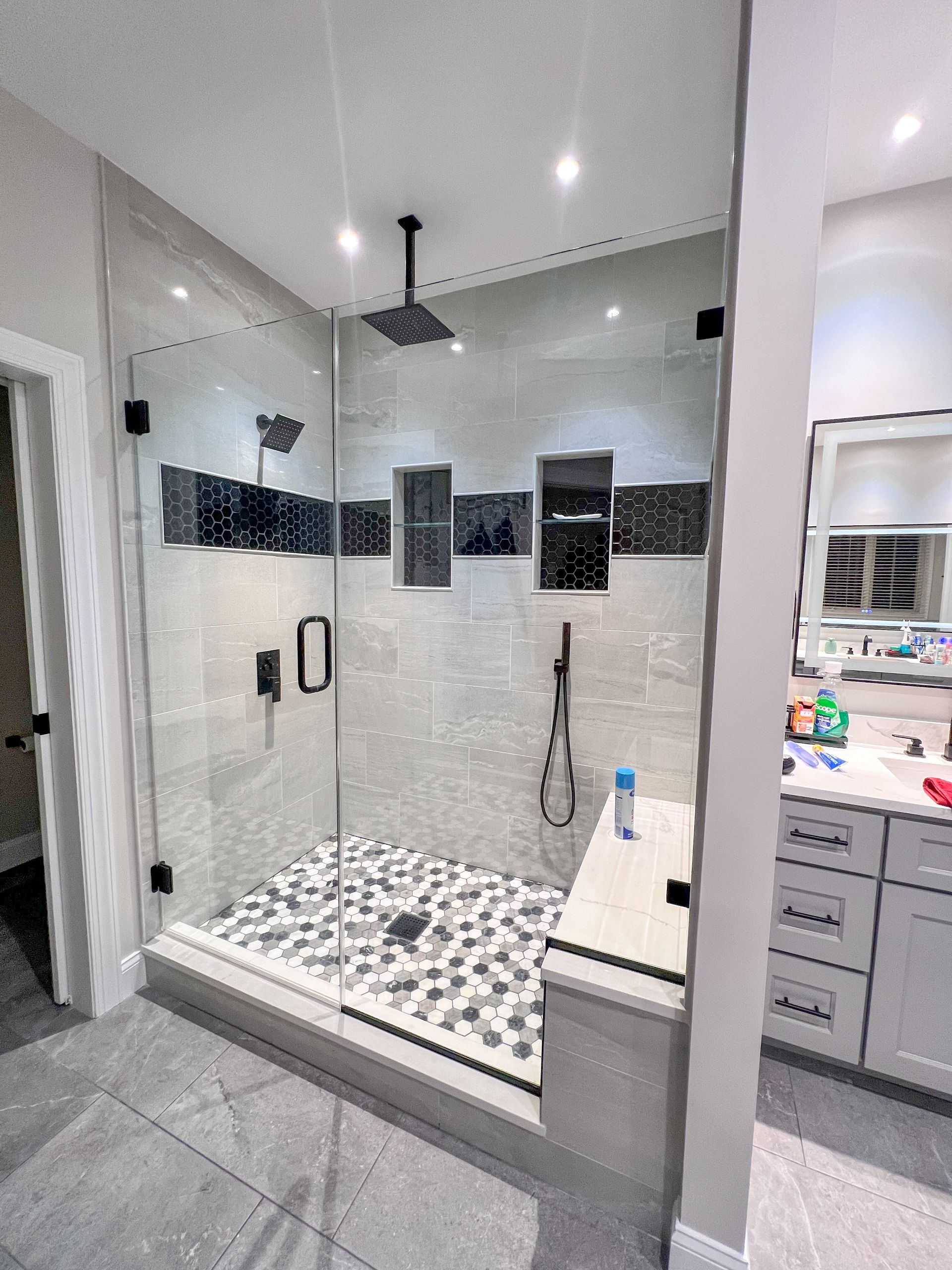 Converting Tub to Walk-In Shower Westminster MD. Accessibility Upgrade.