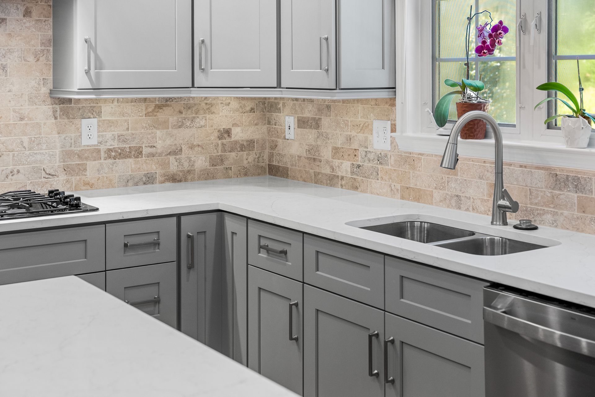 Completed luxury kitchen remodel by A-1 Renovations demonstrating premium craftsmanship in Baltimore County MD.