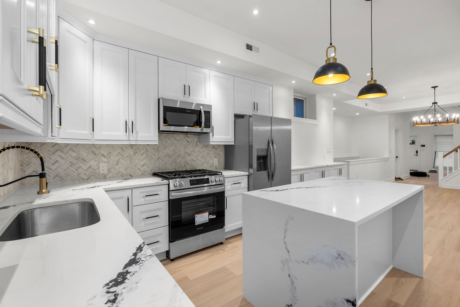 Completely updated home interior ready for move-in after a remodel.