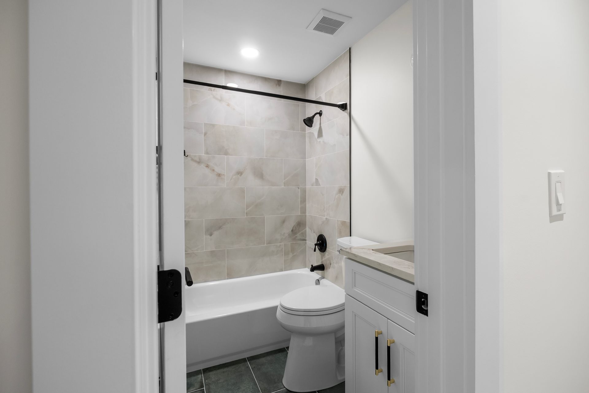 Flawless finish carpentry and trim work in a renovated home.