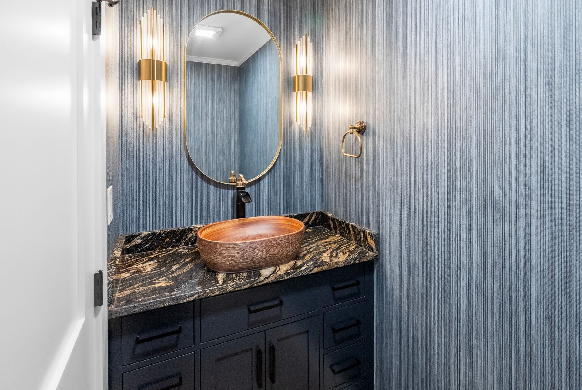 New architectural details and premium millwork in a renovated property.