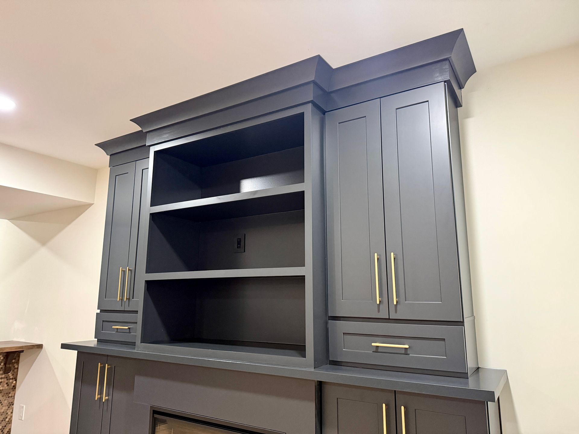 Electrical fireplace and TV mounting service in Fulton Maryland.